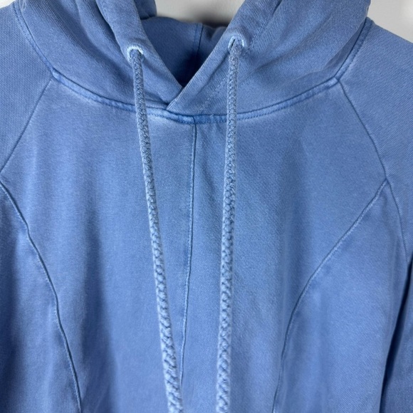 Pilcro by Anthropologie Flynn Blue Peplum Hoodie Size Large - Picture 5 of 16